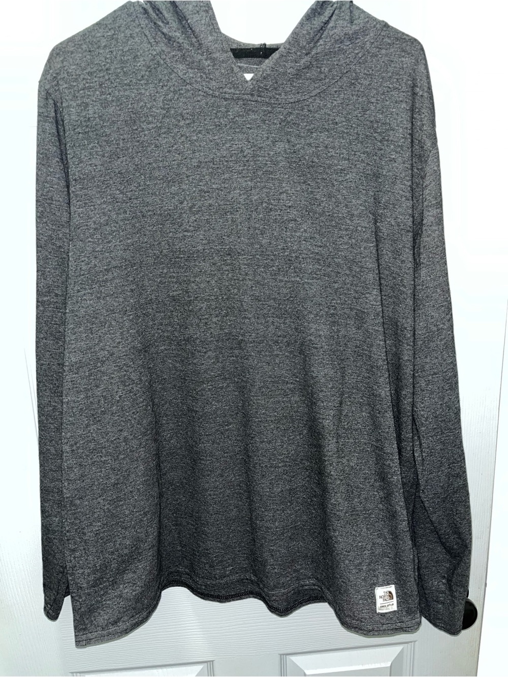 The North Face Men’s Long Sleeve Hooded Shirt - Dark Gray